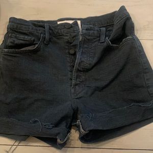 Mother superior denim shorts